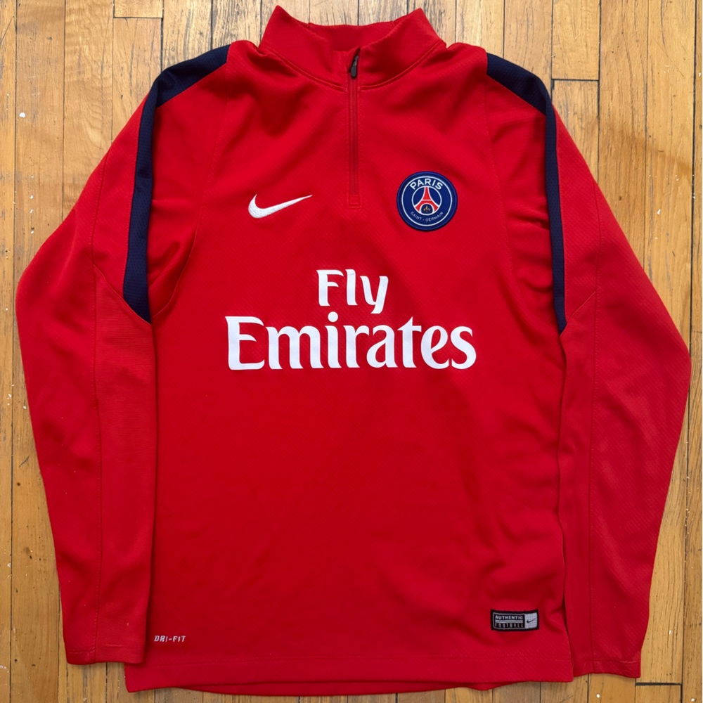 Nike Red PSG Fly Emirates Youth Large Jersey